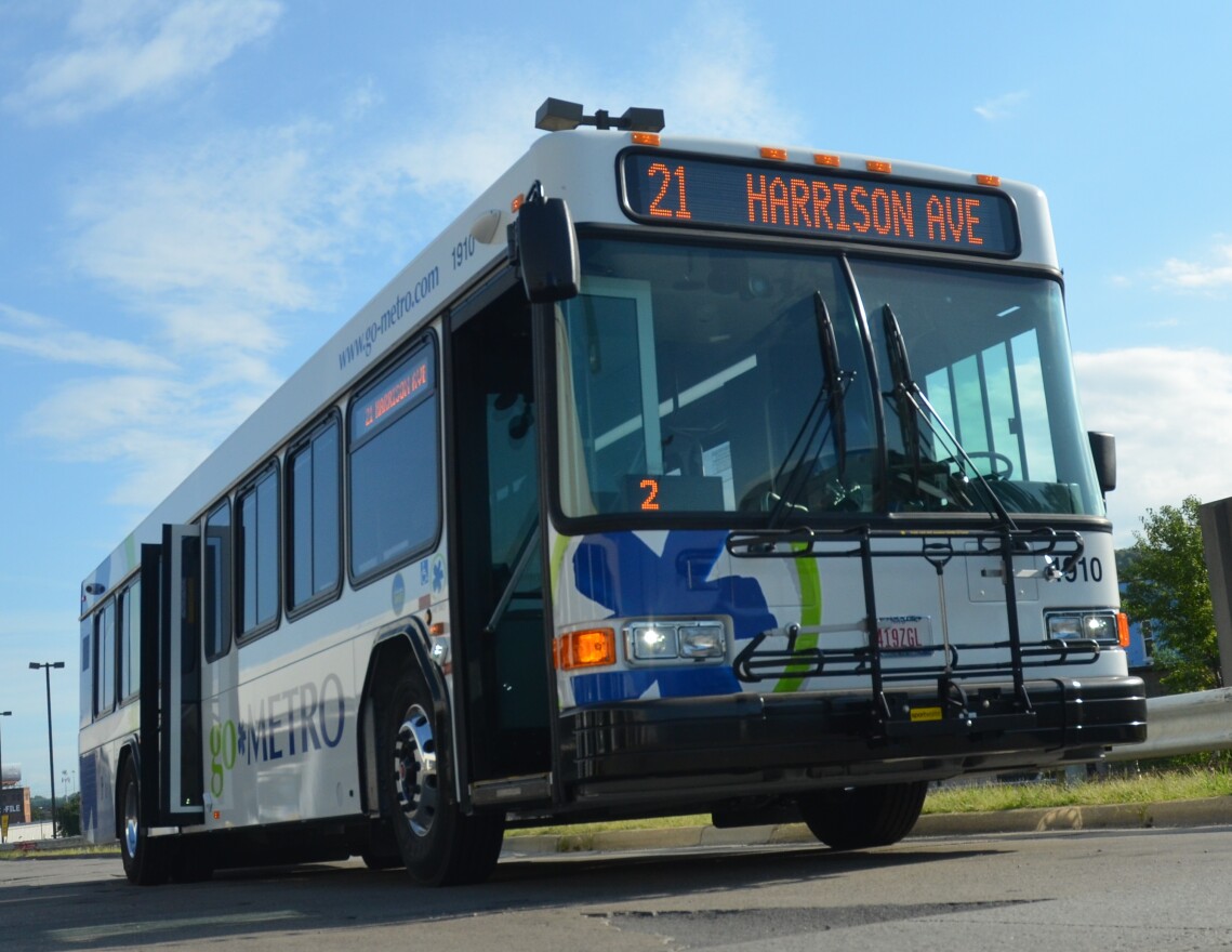 One of Cincinnati Metro's 34 new "1900" model buses.